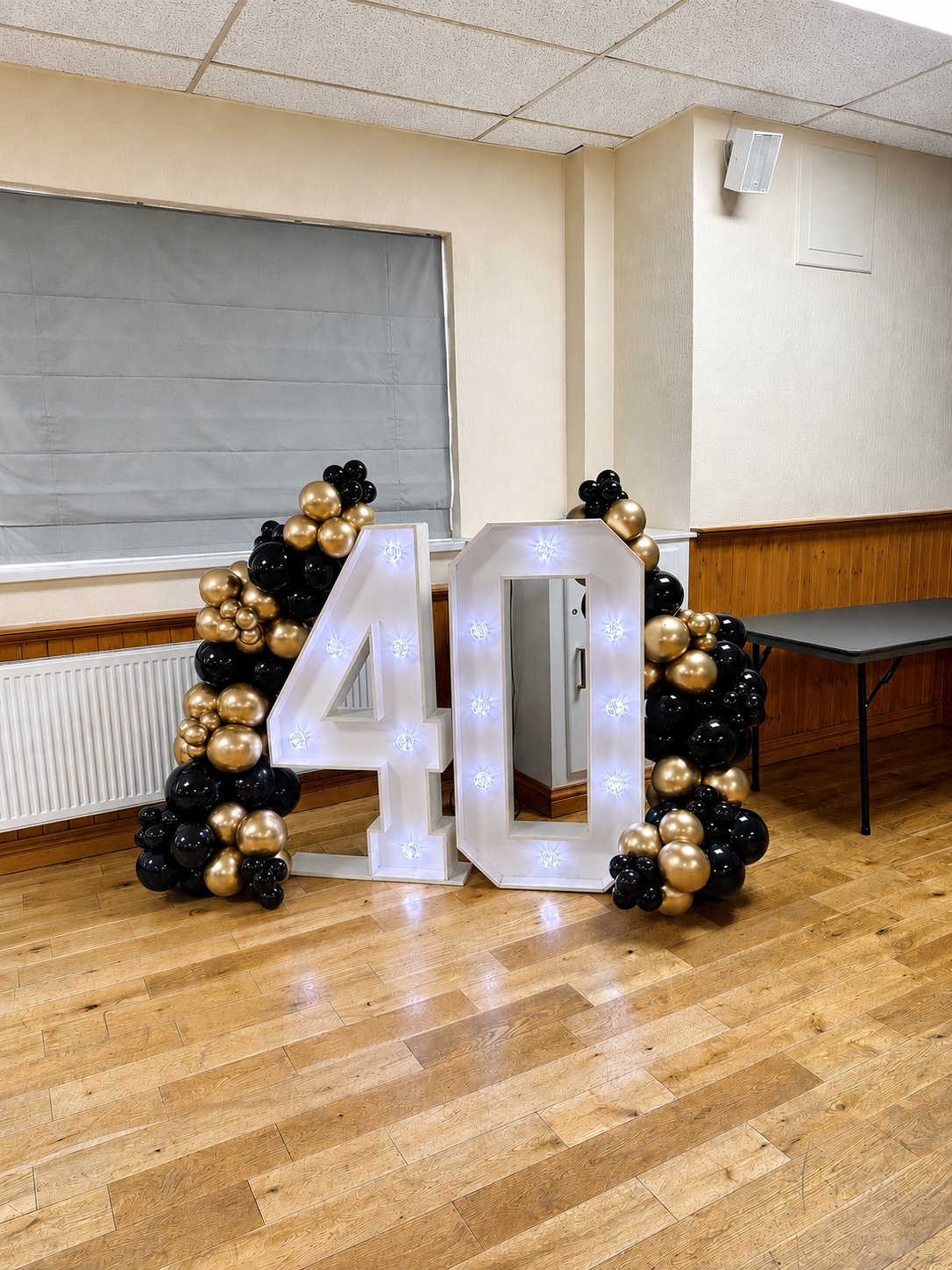 Deluxe LED Numbers with Balloons