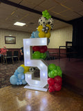 LED Number With Balloons