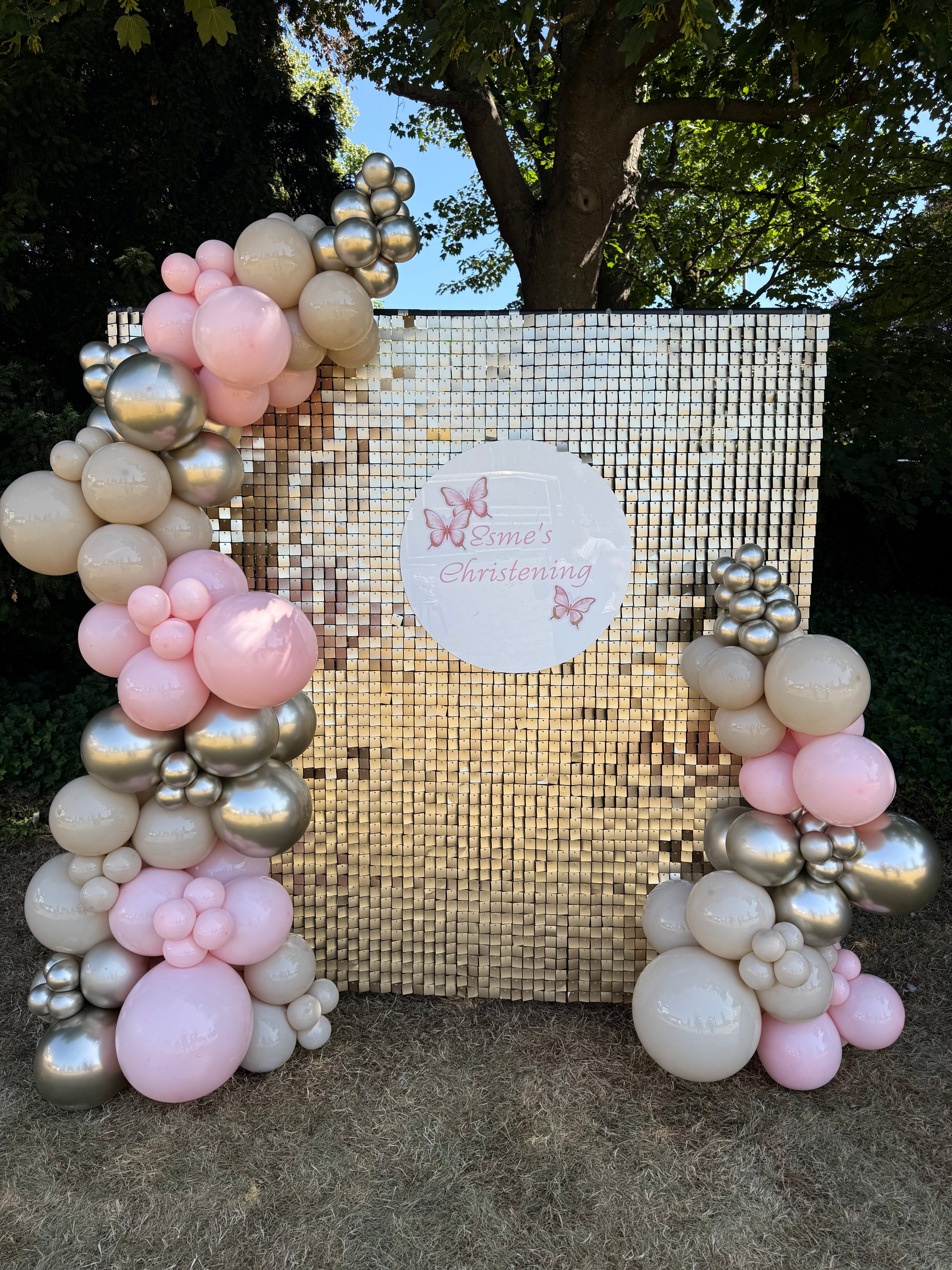 Gold Shimmer Wall