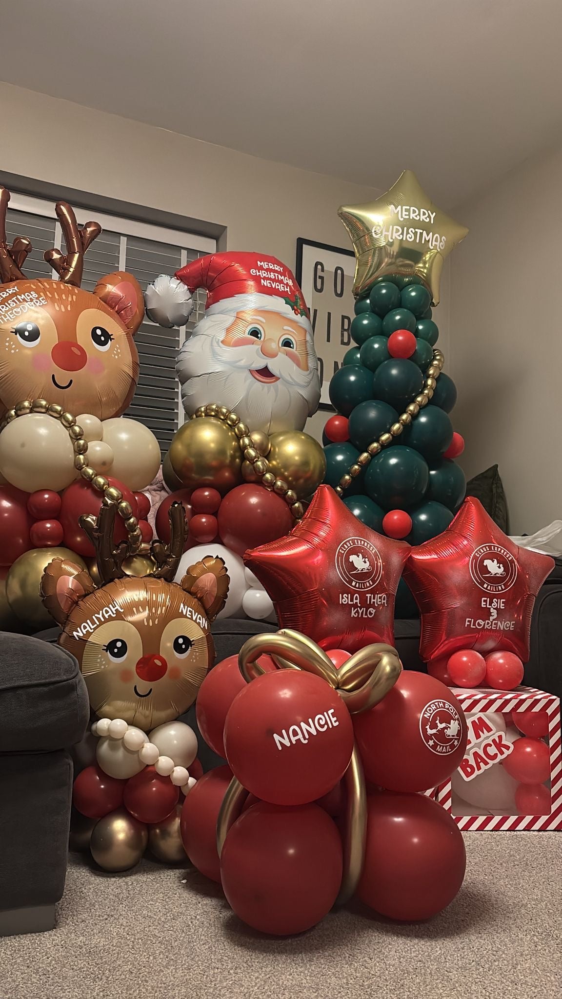 Christmas balloons